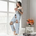 thumbnail image 5 of Kdxio Women's Comfy Stretch Playful Walrus Wonders Print Drawstring Pajama Pants-X-Large, 5 of 5