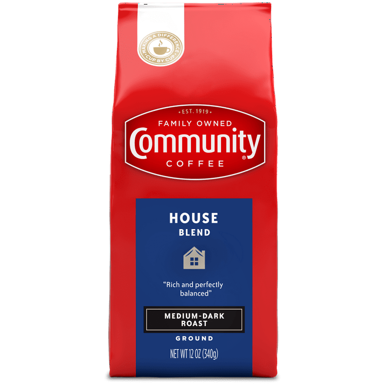 Community Coffee House Blend Medium-Dark Roast Ground Coffee 12 oz
