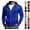 Blue, variant on Men's Full Zip Hoodie Casual Long Sleeve Hooded Sweatshirt Fleece Drawstring Zip Up Jacket with Pockets Army Green S