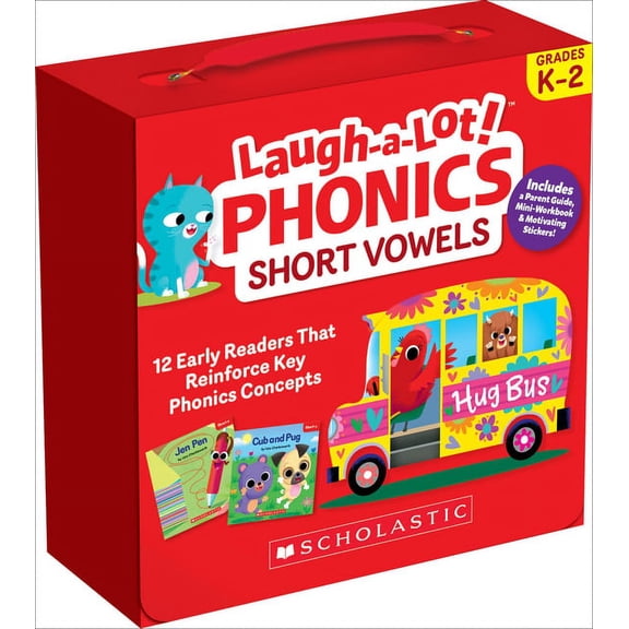 Laugh-A-Lot Phonics: Short Vowels (Parent Pack): 12 Engaging Books That Teach Key Decoding Skills to Help New Readers So, (Paperback)