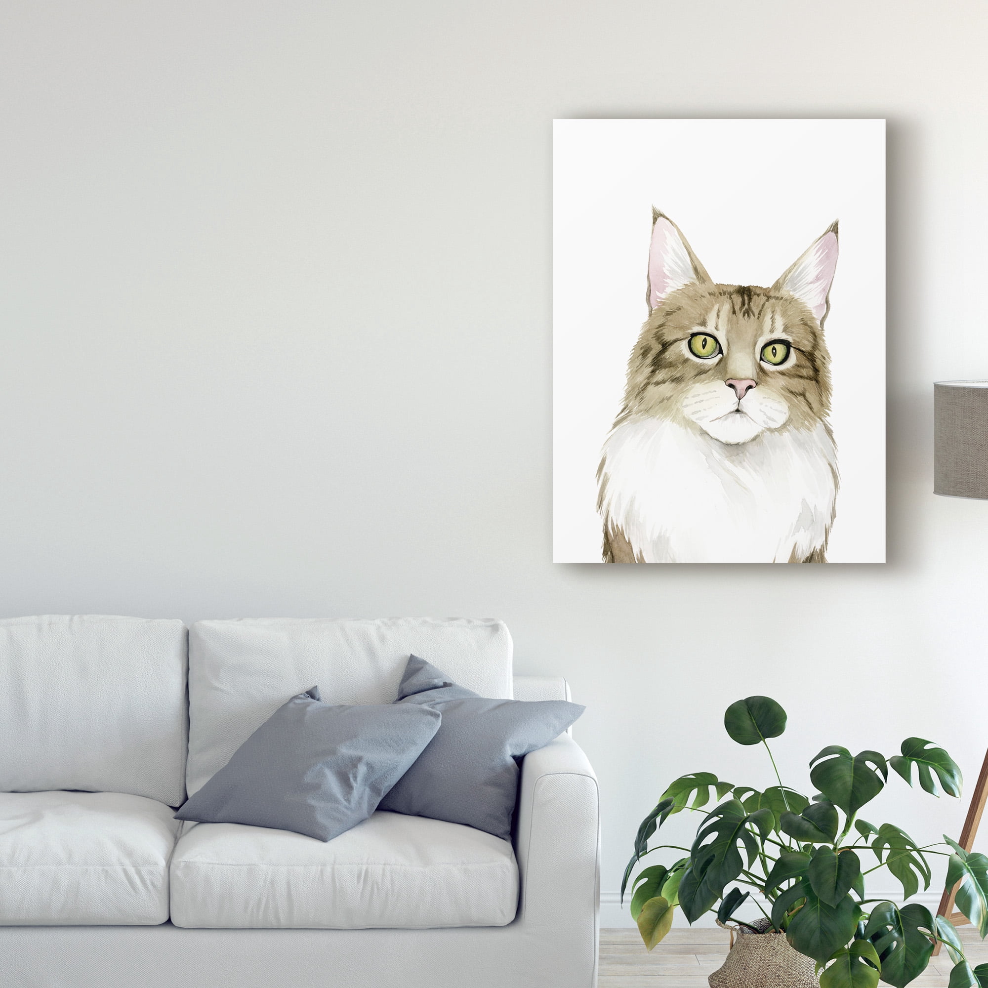 Trademark Fine Art 'Cat Portrait IV' Canvas Art by Grace Popp