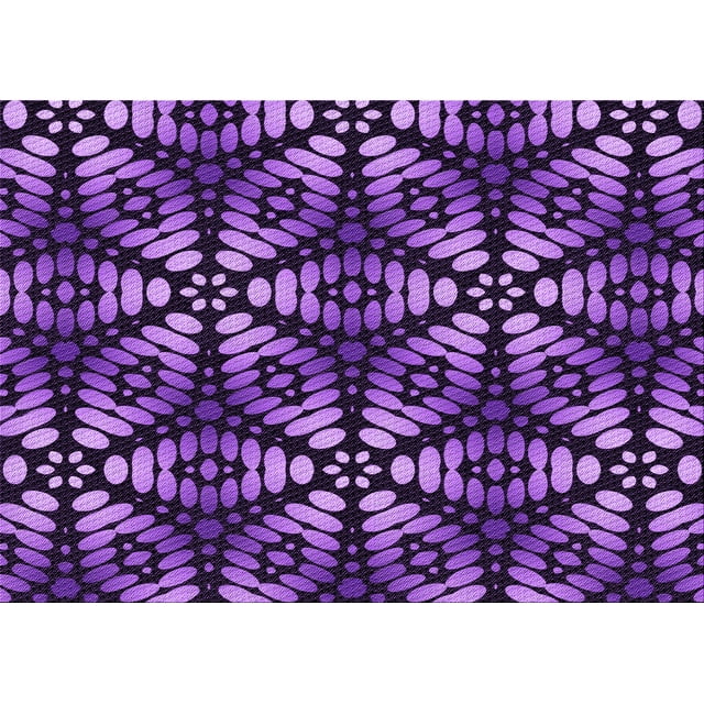 Ahgly Tapis Rectangulaire Lavable en Machine Intérieur Transitionnel Violet, 6 Pieds x 9 Pieds