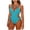Light Blue, variant on Women's Halter Neck Monokini Solid Color Cut Out Drawstring One Piece Swimsuit Back Ties High Cut Bathing Suit Black