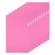 thumbnail image 1 of Uxcell Carpetas en L Paquete de 10 Piezas A4 Bolsillos de Proyectos de Plástico Transparentes Fundas de Documentos Color Rosa, 1 of 5