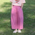 thumbnail image 4 of Pantalones informales para niñas, pantalones largos sueltos a prueba de mosquitos de pierna ancha fina de verano para niños, ropa para bebés y niñas, 4 of 5