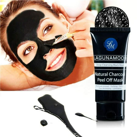 Lagunamoon Black Mask Deep Cleaning Purifying Peel Off Mask，Best Blackhead Remover Charcoal Peel Off Mask,70ml Black Mask To Keep Your Face Smooth and