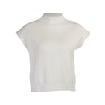 thumbnail image 1 of Fortune Gilet Chandail pour Femmes Col Roulé Gilet Tricoté Élégant Décontracté Sans Manches, 1 of 9