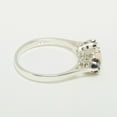 thumbnail image 3 of LBG 14k White Gold Natural Opal & Sapphire Womens Statement Ring - Size 9.25, 3 of 6