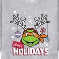 thumbnail image 3 of Teenage Muntant Ninja Turtles - Happy Holidays  - Men's Crew Neck Fleece Pullover, 3 of 5