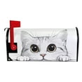 thumbnail image 2 of Yayeee Mailbox Cover Magnetic Large Size Post Box Cover Wrap Decor, White Cat, 2 of 9