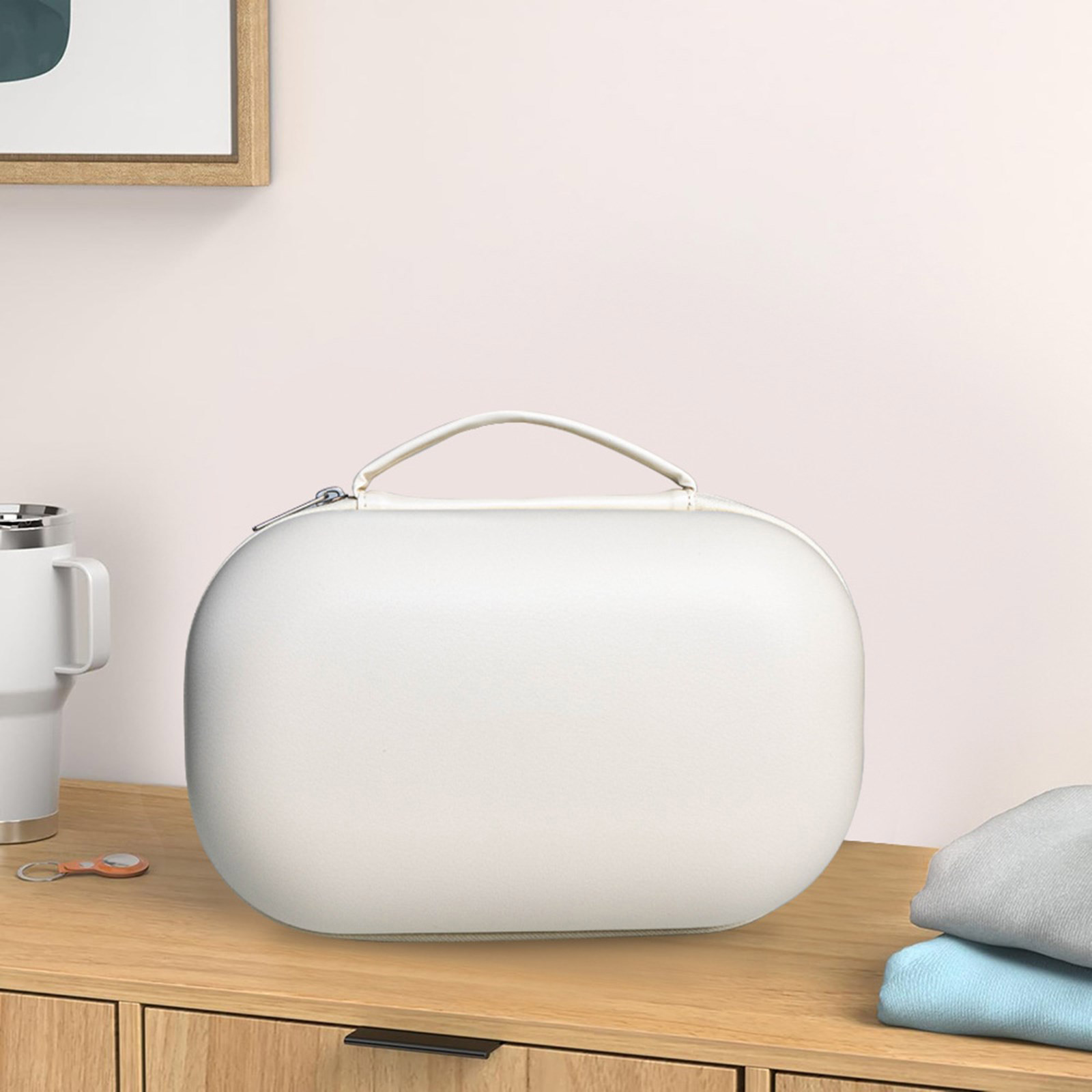 Hard Shell Travel Case for Breast Pumps, Portable Storage Handbag with Well Organized Compartments Enjoy Easy Access