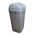 thumbnail image 2 of YBM Home Portable Plastic Trash Can with Dual Swing Lid, Swing Top Trash Can, 6.5 Gal, Grey, 2 of 2