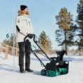 thumbnail image 3 of Souffleuse à Neige Électrique à Noyaux de 20 Pouces - Moteur de 15 A, Portée de 25 Pi, Poignée Ajustable, Souffleuse à Neige pour Allées, Terrasses et Entrées, Déneigeuse à Double Lumières DEL, 3 of 7