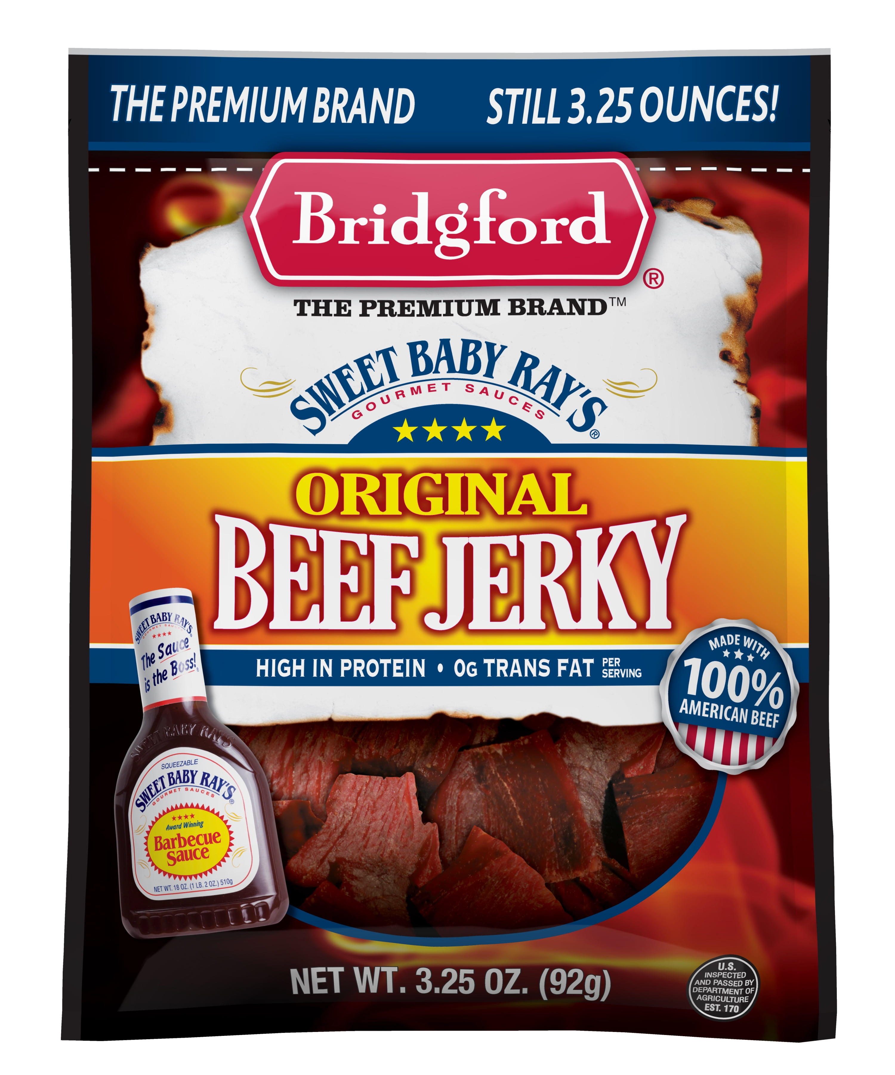 Sweet Baby Ray's Beef Jerky, Original, 3.25 OZ