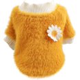 thumbnail image 1 of Ropa para perros Abrigo Invierno Lana gruesa Suéter cálido Camisa Chaqueta Ropa Chihuahua Ropa para mascotas Gato Perrito Niñas Jumperihuahua Ropa (Amarillo) Rojo Verde RV1016-0124237FYD, 1 of 5