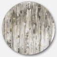 thumbnail image 1 of Designart 'The Modern Grey Forest III' Glam Metal Circle Wall Art, 1 of 3