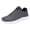 Grey, variant on Men's 𝖫a𝖼e Up Sneakers with Thick Soles, Non-S𝗅ip Lightweight Hiking Shoes Round-Toe Casual Running Shoes So𝗅id Color Versatile Walking Shoes Comfortable Wide Toe Jogging Shoes
