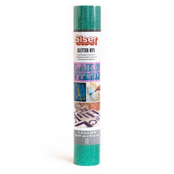 Siser® Glitter Heat Transfer Vinyl Jade, 11.8" x 36" Roll