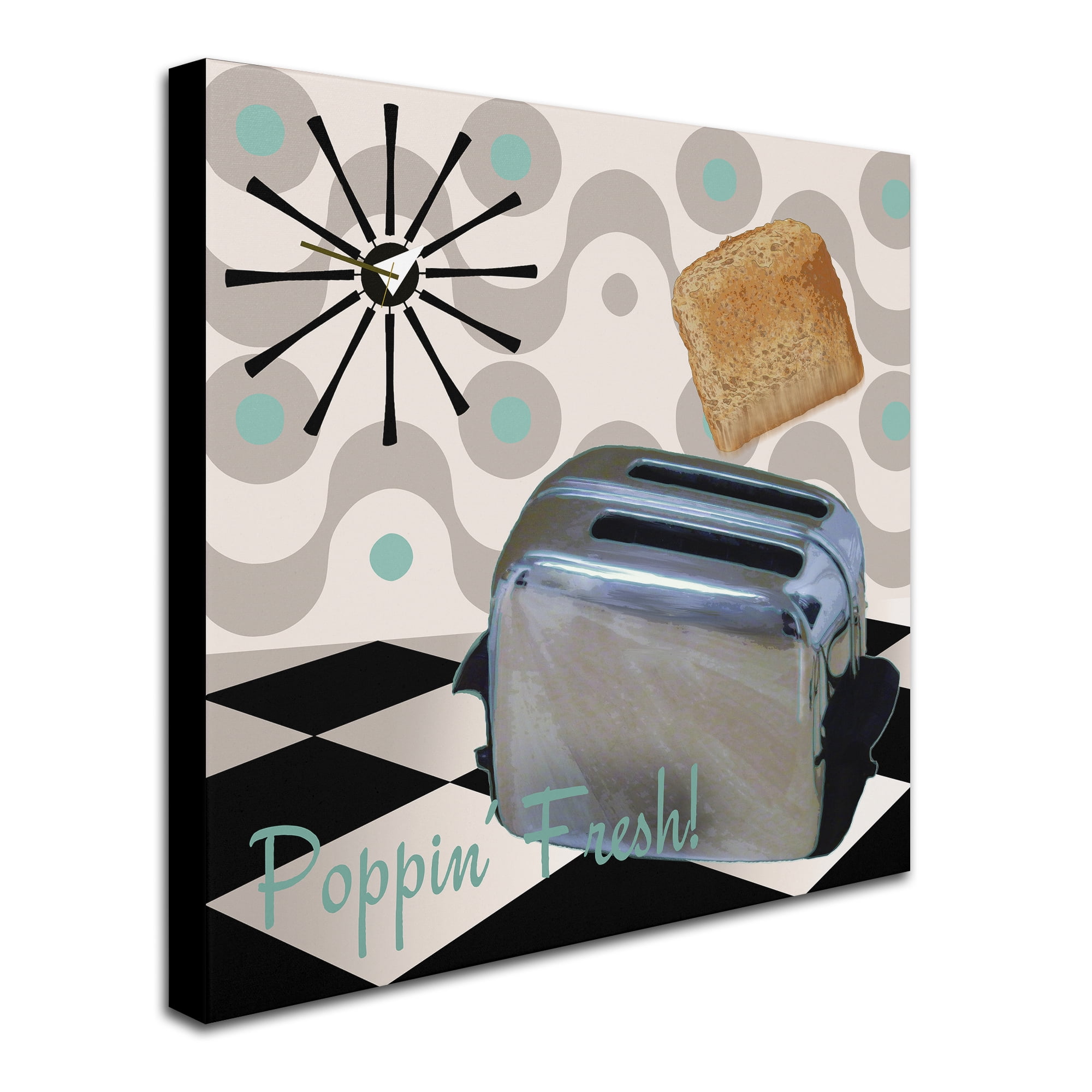 Trademark Fine Art "Fifties Kitchen I" Canvas Art by Color Bakery
