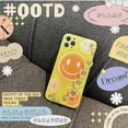 thumbnail image 5 of Gradient Smile Face Print Case Compatible avec iPhone 13pro max 6.7inch Mignon Dessin Animé Smiley Visage Jaune Sangle de Main Conception Douce TPU Étui de Protection avec Bracelet, 5 of 5