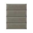 thumbnail image 1 of Vant Floating Upholstered Wall Panels, Plush Velvet Sandstorm, 4 Pack, 1 of 4