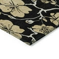 thumbnail image 4 of Addison Rugs Chantille Indoor/Outdoor Transitional Floral Black Washable Round Rug, 8' x 8', 4 of 6