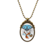 thumbnail image 1 of Collar Colgante Unbranded Perro ilustración acuarela Vintage bronce antiguo joyería lujo, 1 of 3