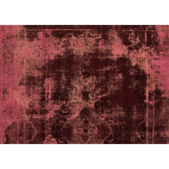 Ahgly Company Indoor Rectangle Abstract Brown Modern Area Rugs, 5' x 7'