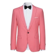 Cloudstyle Men's Slim Fit One Button Suit Blazer Jacket Casual Party Sport Coat