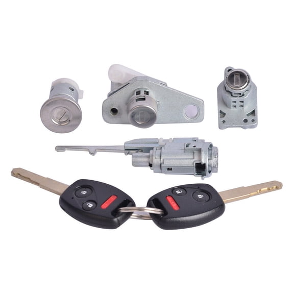 FYUU Ignition Switch Door Barrel Trunk Lock with Keys For Honda CIVIC 06-08