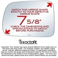thumbnail image 4 of exactafit 8830L Driver Left Side Mirror Glass Replacement Compatible With 1997-2006 Honda CRV CR-V, 4 of 4