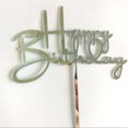 thumbnail image 1 of Tarjeta de acrílico para decoración de tartas de feliz cumpleaños, complemento para hornear, tarjeta con bandera, complemento para decoración de tartas, tarta de cumpleaños, 1 of 6