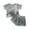 Grey, variant on 2 PieceTie Dye Short Set for Toddler Boys Summer Outfit Baby Boys Fashion Short Sleeve T-Shirt+Y2k Athletic Shorts with Drawstring Sweatsuit Newborn Boys Clothes