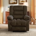 thumbnail image 6 of Bonzy Home Recliner Chairs with Massage and Heat Overstuffed Fabric Metal frame Manual Reclining Chair Sofa for Living Room, 6 of 7