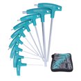thumbnail image 1 of 9Pcs Hex Wrench TShape Double Head NonSlip Handle Screw Tightening Tool with Storage Bag, 1 of 14