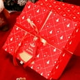 thumbnail image 4 of Christmas Gift Box Set 2-Piece with Gift Bag and Cards for Christmas Eve Apples Scarf Hand Warmer Holiday Present Packaging(Red), 4 of 6