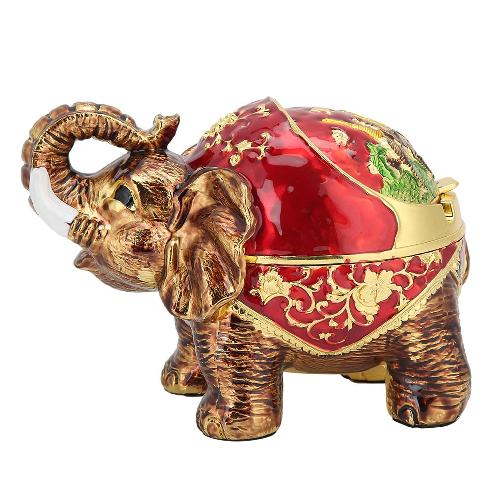 LYUMO Alloy Elephant Ashtray, Vintage Ashtray, Zinc Alloy Innovative