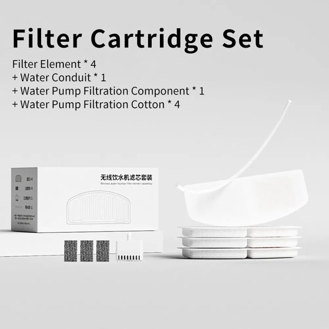2.2L Wireless Cat Water Dispenser Mute Automatic Cats Water Fountain Smart Sensor Filter Pet Water Drinker Feeder Pets Supplies ShopWise Round