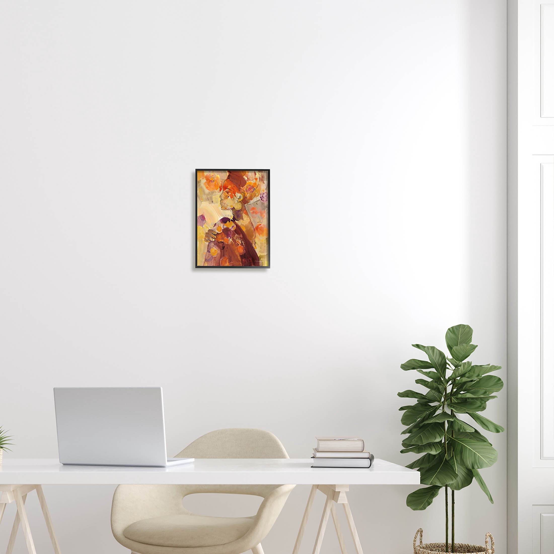 Stupell Industries Celebrate Beauty Modern Composition Painting Black Framed Art Print Wall Art, Design by Albena Hristova