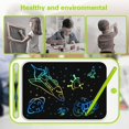 thumbnail image 4 of LCD Writing Tablet, GKcity Electronic Writing Drawing Board Pad Erasable, Kids Doodle Board Educational Toys Gifts Christmas Gift for 3-6 Years Old Boys and Girls, 10 Inch (Green), 4 of 8