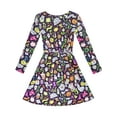 thumbnail image 3 of Girls Dress Halloween Pumpkin Lantern Ghost Costume Dress 10, 3 of 7