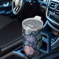 thumbnail image 6 of OBREWU Pioneer Flower Tumbler with Handle and Lid,Pioneer Flower 40oz Double Wall Vacuum Insulated Tumbler,Cups Gift for Women and Men, 6 of 7