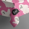 thumbnail image 5 of Pink Halloween Ghosts with Boo Square Tablecloth,Waterproof Square Table Cover,Wipeable Spillproof Washable Table Cover for Home Kitchen Party Decor 60"x60"(152x152cm), 5 of 6