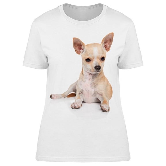 Small Chihuahua Laid Down T-Shirt Women -Image by Shutterstock, Female Large