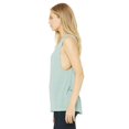 thumbnail image 3 of Bella Canvas Womens Flowy Scoop Blended Muscle Tank, L, Dusty Blue, 3 of 3