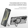 thumbnail image 6 of Compatible with Samsung Galaxy A35 Case, Slim Soft TPU Hard PC Phone Cases Fit for Samsung Galaxy A35 Compatible with MagSafe Magnetic Function Rotating Ring Kickstand Stand Matte Case, Green, 6 of 11