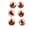 A005- E, variant on Diamond Art Christmas Ornaments with Cardinal Design and Pearl Embellishments, Set of 6, Red and White, for Christmas Tree Decor, Hanging Decorations