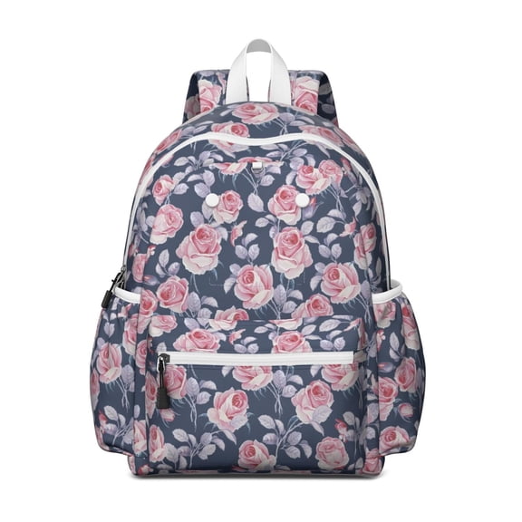 Pioneer Flower Backpack for School,Cute School Bag,Schoolbag with Adjustable Shoulder Straps & Padded Back,13.4"x11"x4.7"