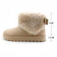 thumbnail image 2 of GJPBGK Women Winter Warm Snow Boots Faux Fur Lined Suede Pull-On Platform Ankle Boots Cozy Outdoor Casual Footwear, 2 of 9