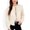 Beige, variant on Women's Tie Front Knit Cardigan with Long Sleeves and Open Front Design - Medium, Black